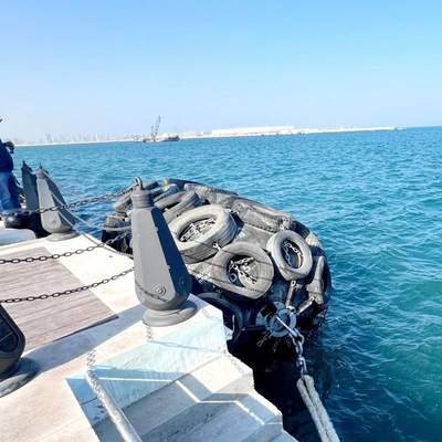 -40 डिग्री सेल्सियस से 80 डिग्री सेल्सियस न्यूमेटिक फेंडर 80kPa पैलेट पैकिंग के साथ