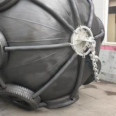D1000 L1500 समुद्री वायवीय रबर फेंडर पोंटून ब्वाय inflatable
