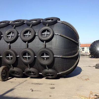 D1000 L1500 समुद्री वायवीय रबर फेंडर पोंटून ब्वाय inflatable