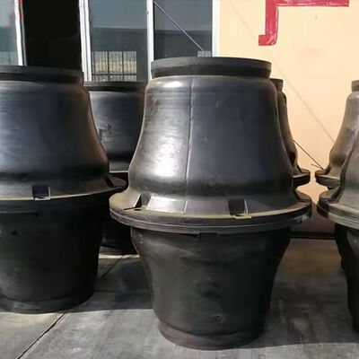 समुद्री डॉक सुरक्षा के लिए भारी शुल्क पहनने के प्रतिरोधी शॉक अवशोषित शंकु रबर फेंडर